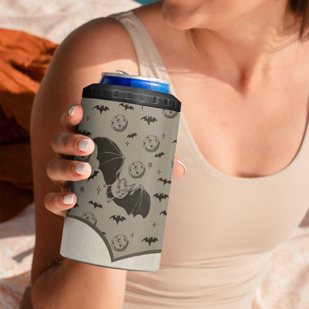 Western Gothic Yoke 4 in 1 Can Cooler Tumbler Bat And Stars - Wonder Print Shop