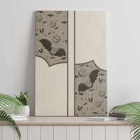 Western Gothic Yoke Canvas Wall Art Bat And Stars - Wonder Print Shop
