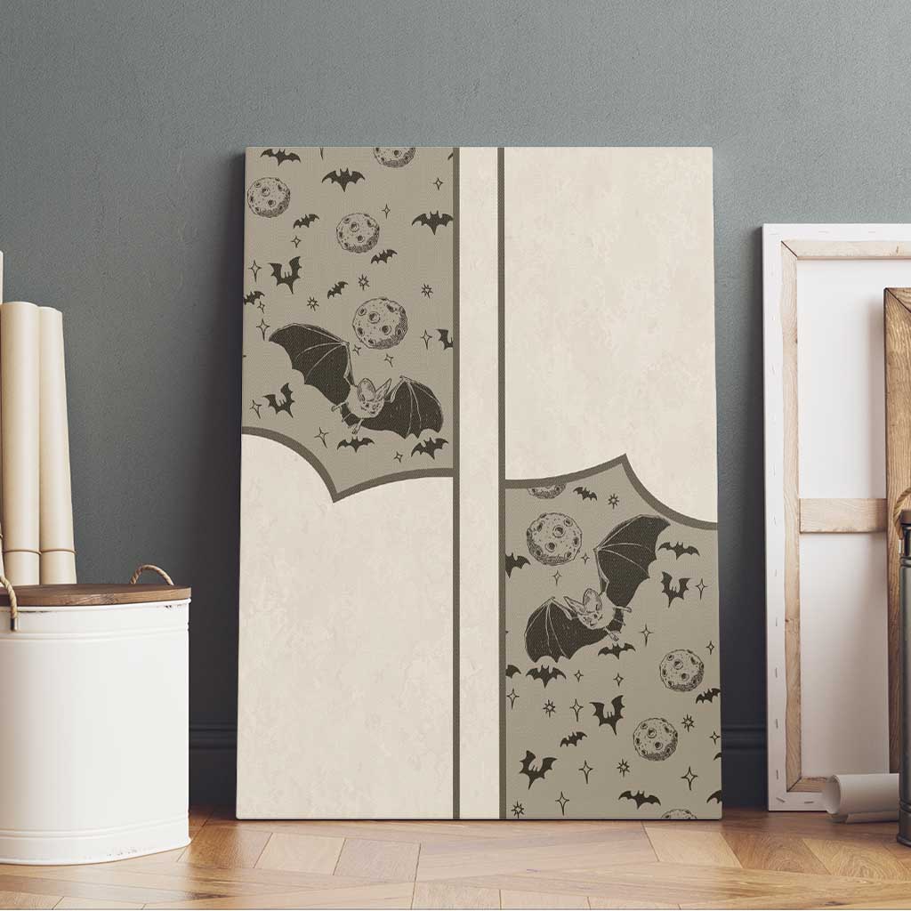 Western Gothic Yoke Canvas Wall Art Bat And Stars - Wonder Print Shop