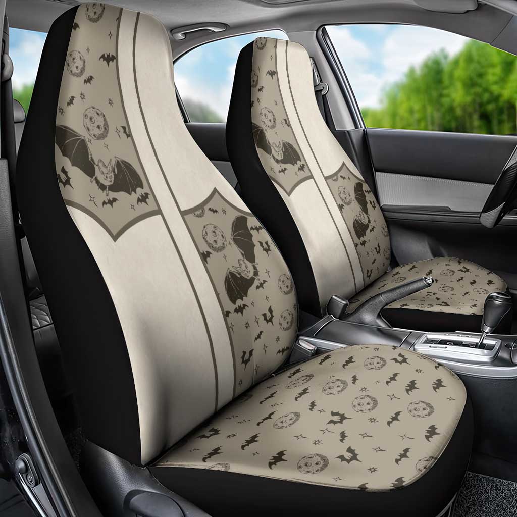 Western Gothic Yoke Car Seat Cover Bat And Stars - Wonder Print Shop