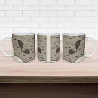 Western Gothic Yoke Ceramic Mug Bat And Stars - Wonder Print Shop