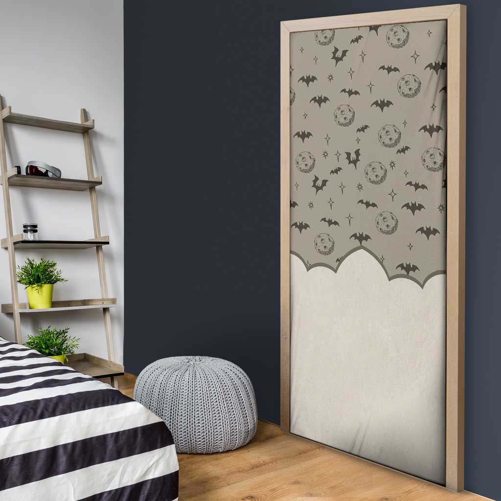 Western Gothic Yoke Door Cover Bat And Stars - Wonder Print Shop