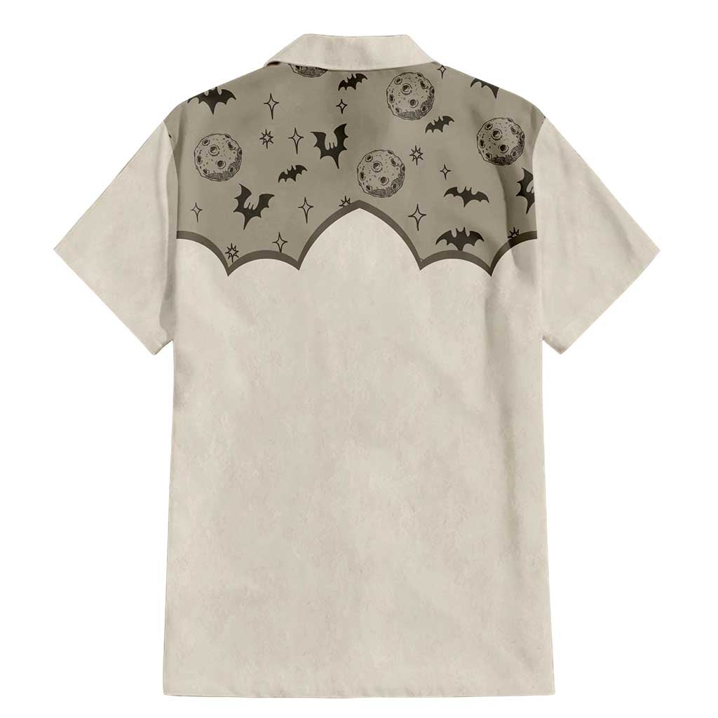 Western Gothic Yoke Family Matching Mermaid Dress and Hawaiian Shirt Bat And Stars - Wonder Print Shop