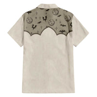 Western Gothic Yoke Family Matching Off The Shoulder Long Sleeve Dress and Hawaiian Shirt Bat And Stars - Wonder Print Shop