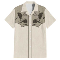 Western Gothic Yoke Family Matching Off Shoulder Maxi Dress and Hawaiian Shirt Bat And Stars - Wonder Print Shop