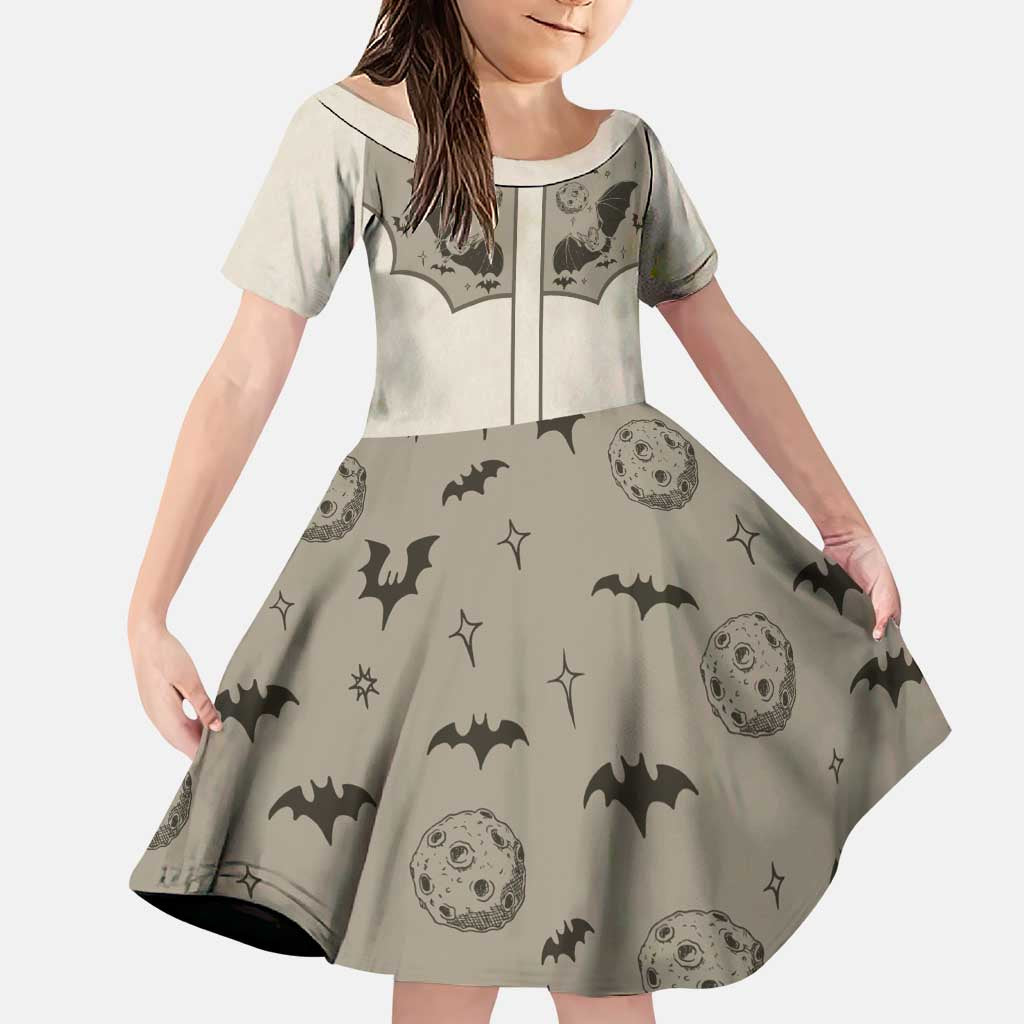 Western Gothic Yoke Family Matching Puletasi and Hawaiian Shirt Bat And Stars - Wonder Print Shop