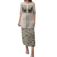 Western Gothic Yoke Family Matching Puletasi and Hawaiian Shirt Bat And Stars - Wonder Print Shop