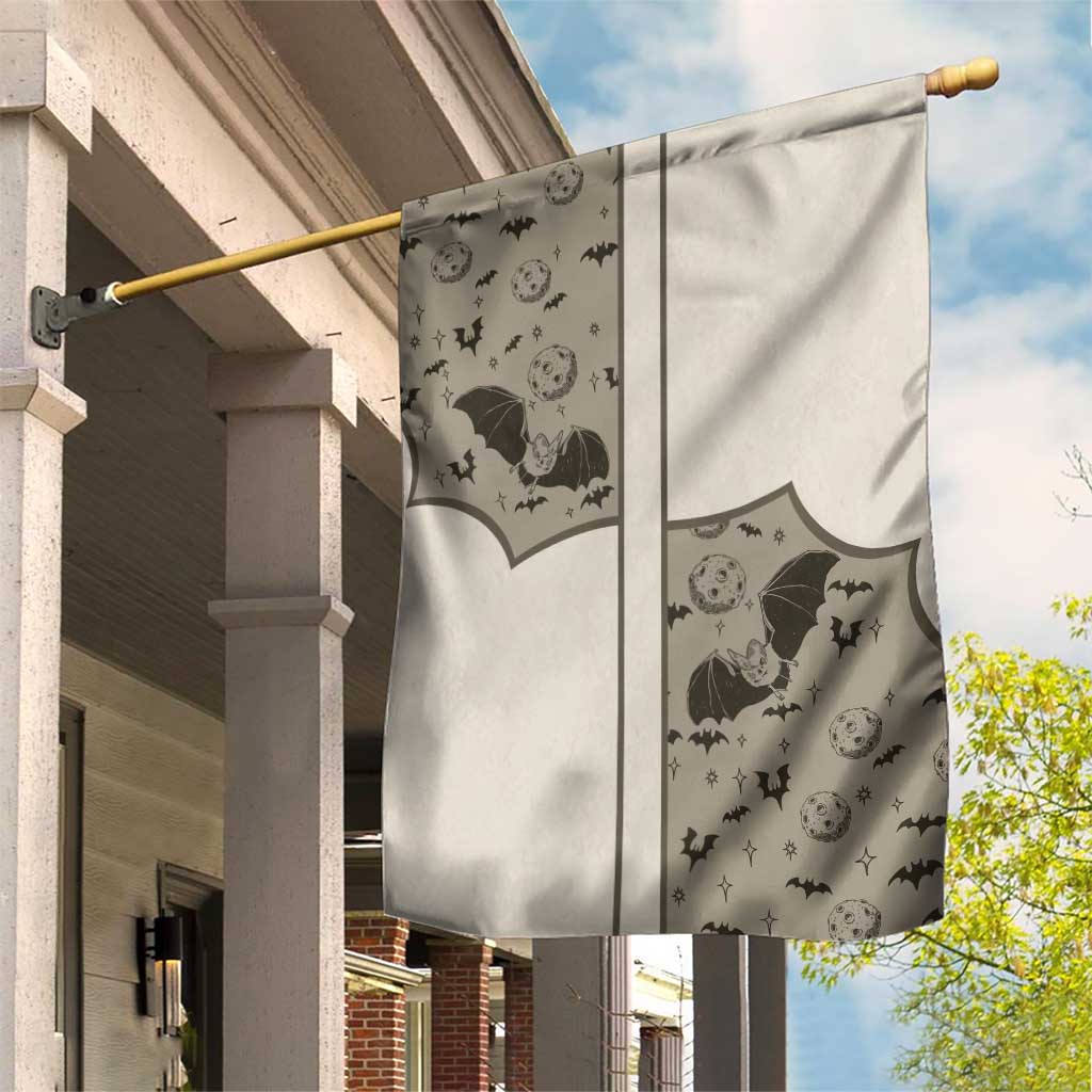 Western Gothic Yoke Garden Flag Bat And Stars - Wonder Print Shop