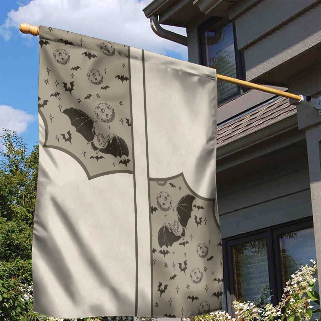 Western Gothic Yoke Garden Flag Bat And Stars - Wonder Print Shop