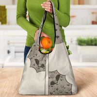Western Gothic Yoke Grocery Bag Bat And Stars - Wonder Print Shop