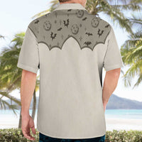 Western Gothic Yoke Hawaiian Shirt Bat And Stars - Wonder Print Shop