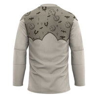 Western Gothic Yoke Hockey Jersey Bat And Stars - Wonder Print Shop