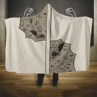 Western Gothic Yoke Hooded Blanket Bat And Stars - Wonder Print Shop