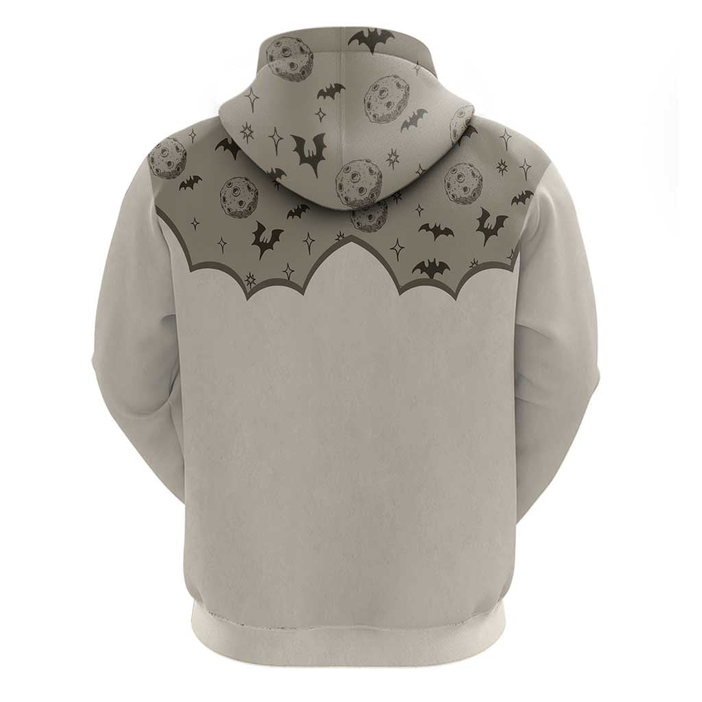 Western Gothic Yoke Hoodie Bat And Stars - Wonder Print Shop