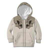 Western Gothic Yoke Kid Hoodie Bat And Stars - Wonder Print Shop
