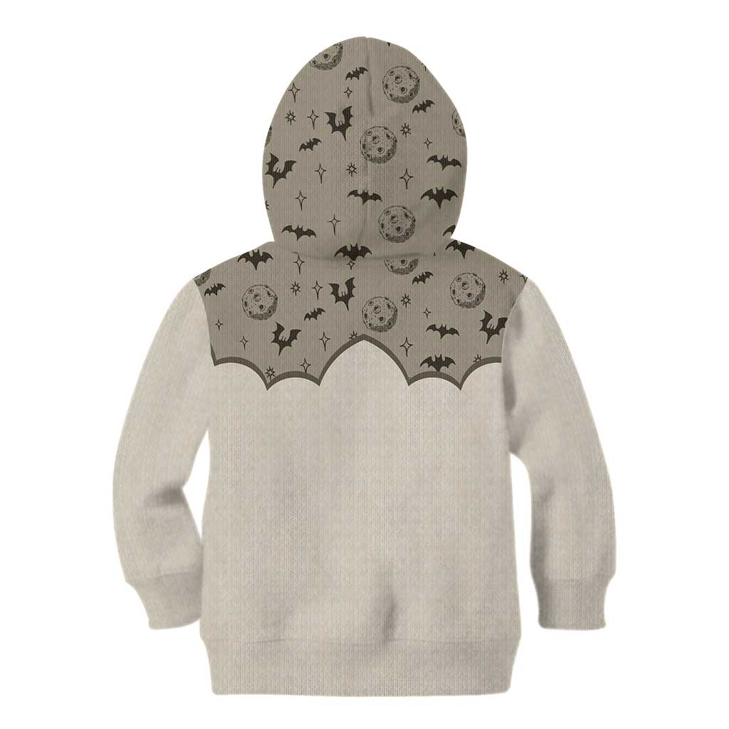 Western Gothic Yoke Kid Hoodie Bat And Stars - Wonder Print Shop