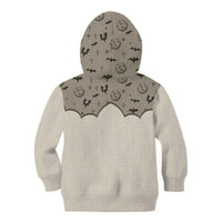 Western Gothic Yoke Kid Hoodie Bat And Stars - Wonder Print Shop