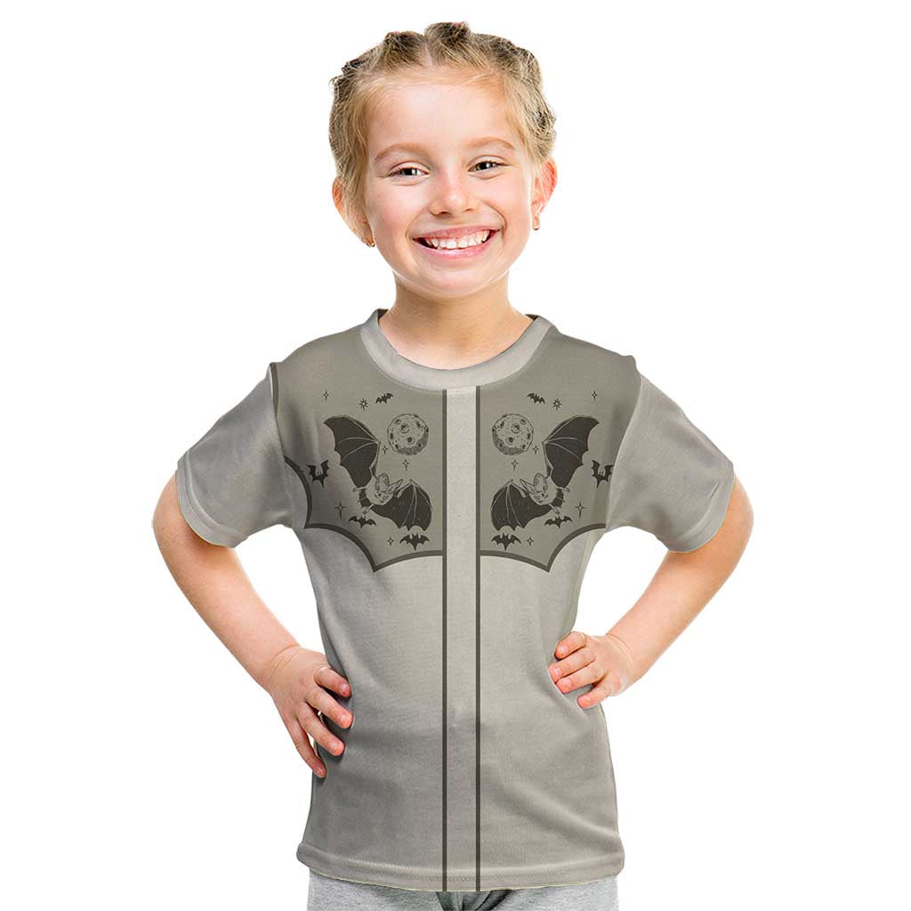 Western Gothic Yoke Kid T Shirt Bat And Stars - Wonder Print Shop