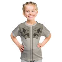 Western Gothic Yoke Kid T Shirt Bat And Stars - Wonder Print Shop
