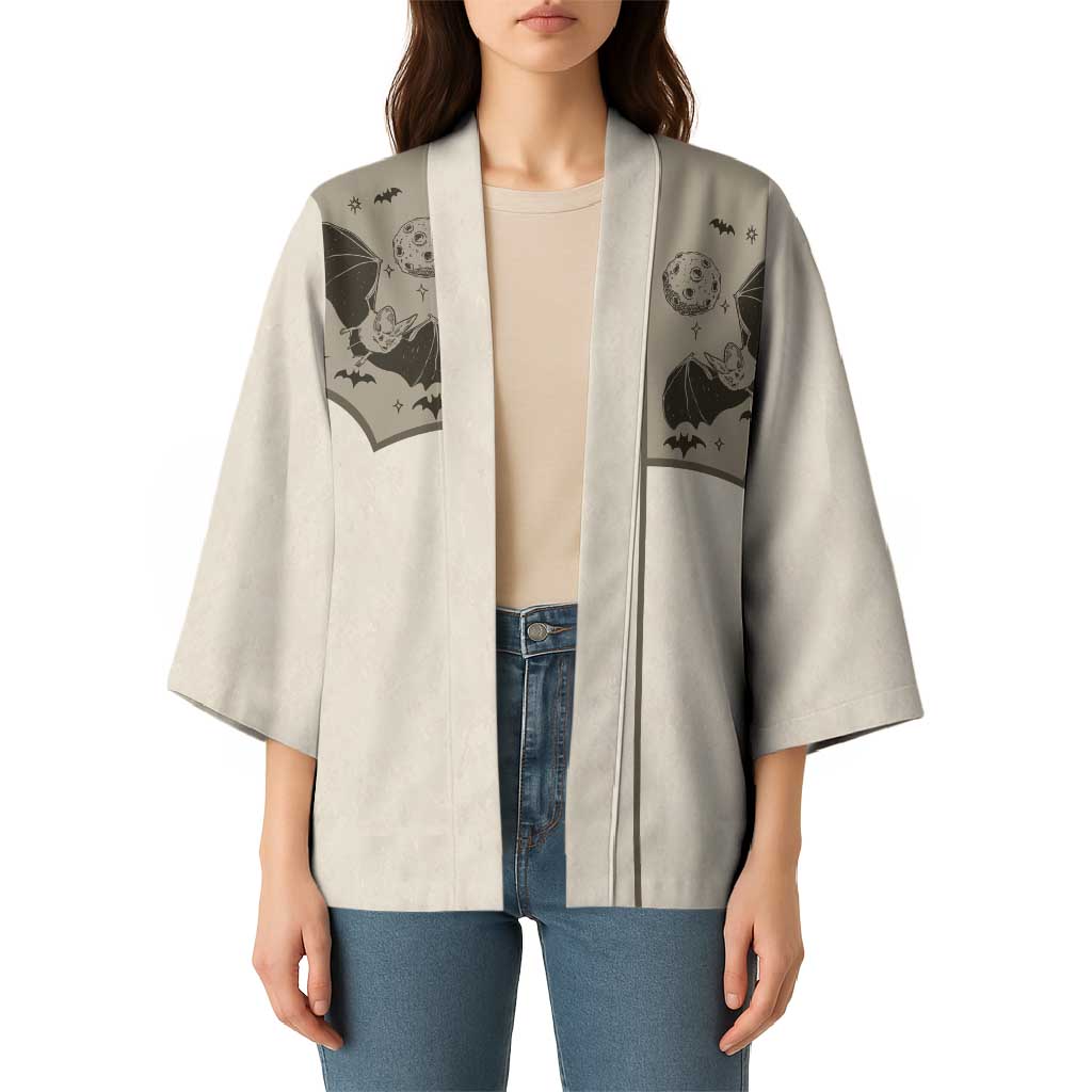 Western Gothic Yoke Kimono Bat And Stars - Wonder Print Shop