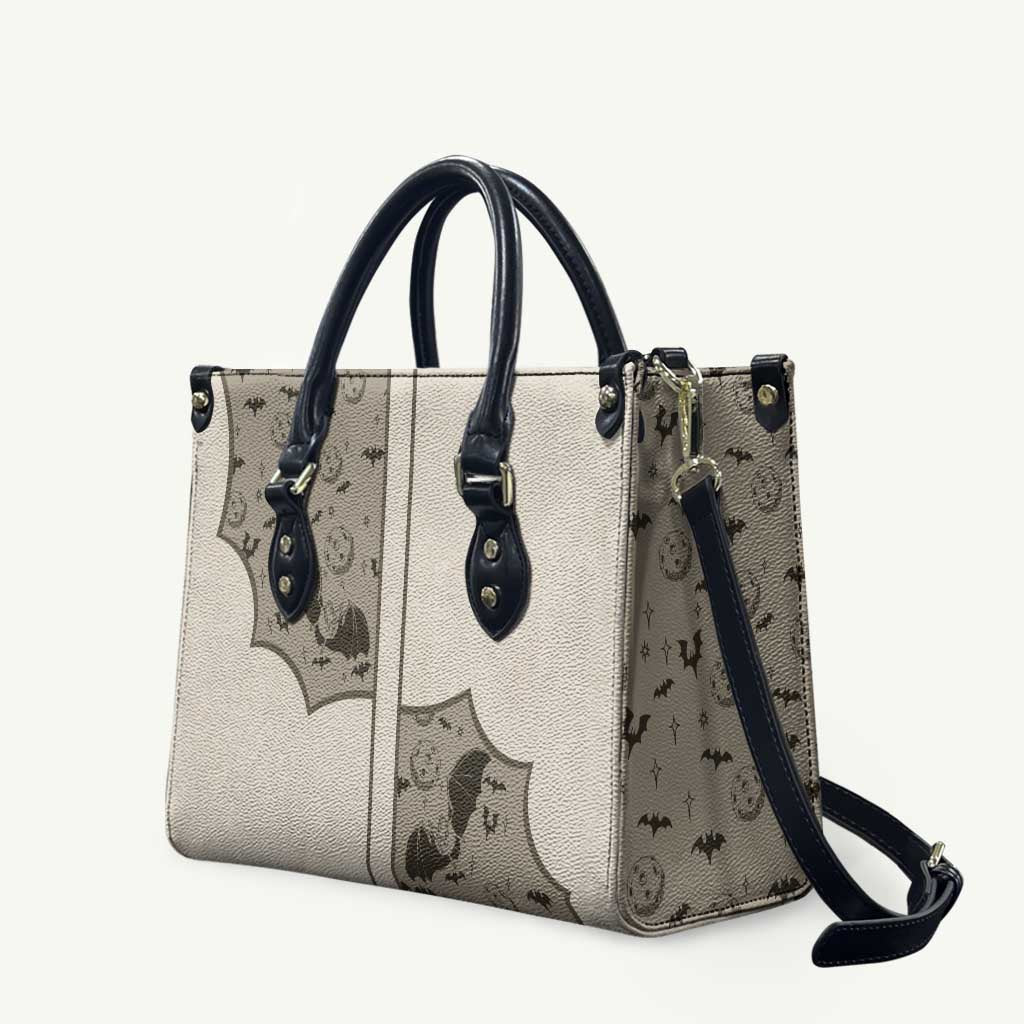 Western Gothic Yoke Leather Bag Bat And Stars - Wonder Print Shop