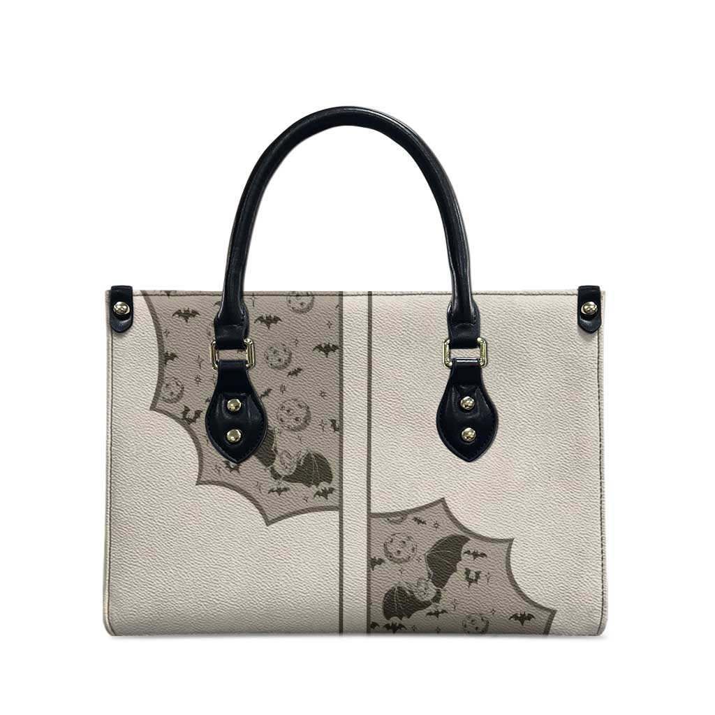 Western Gothic Yoke Leather Bag Bat And Stars - Wonder Print Shop