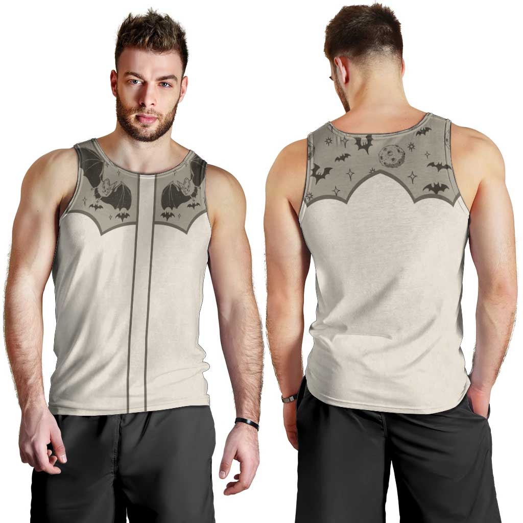 Western Gothic Yoke Men Tank Top Bat And Stars - Wonder Print Shop