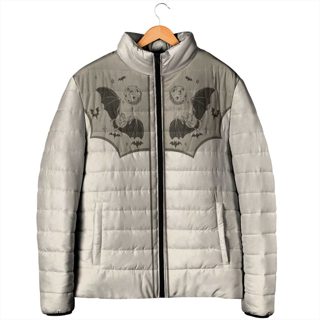 Western Gothic Yoke Padded Jacket Bat And Stars - Wonder Print Shop