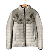 Western Gothic Yoke Padded Jacket Bat And Stars - Wonder Print Shop