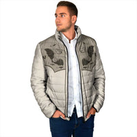 Western Gothic Yoke Padded Jacket Bat And Stars - Wonder Print Shop