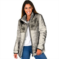 Western Gothic Yoke Padded Jacket Bat And Stars - Wonder Print Shop