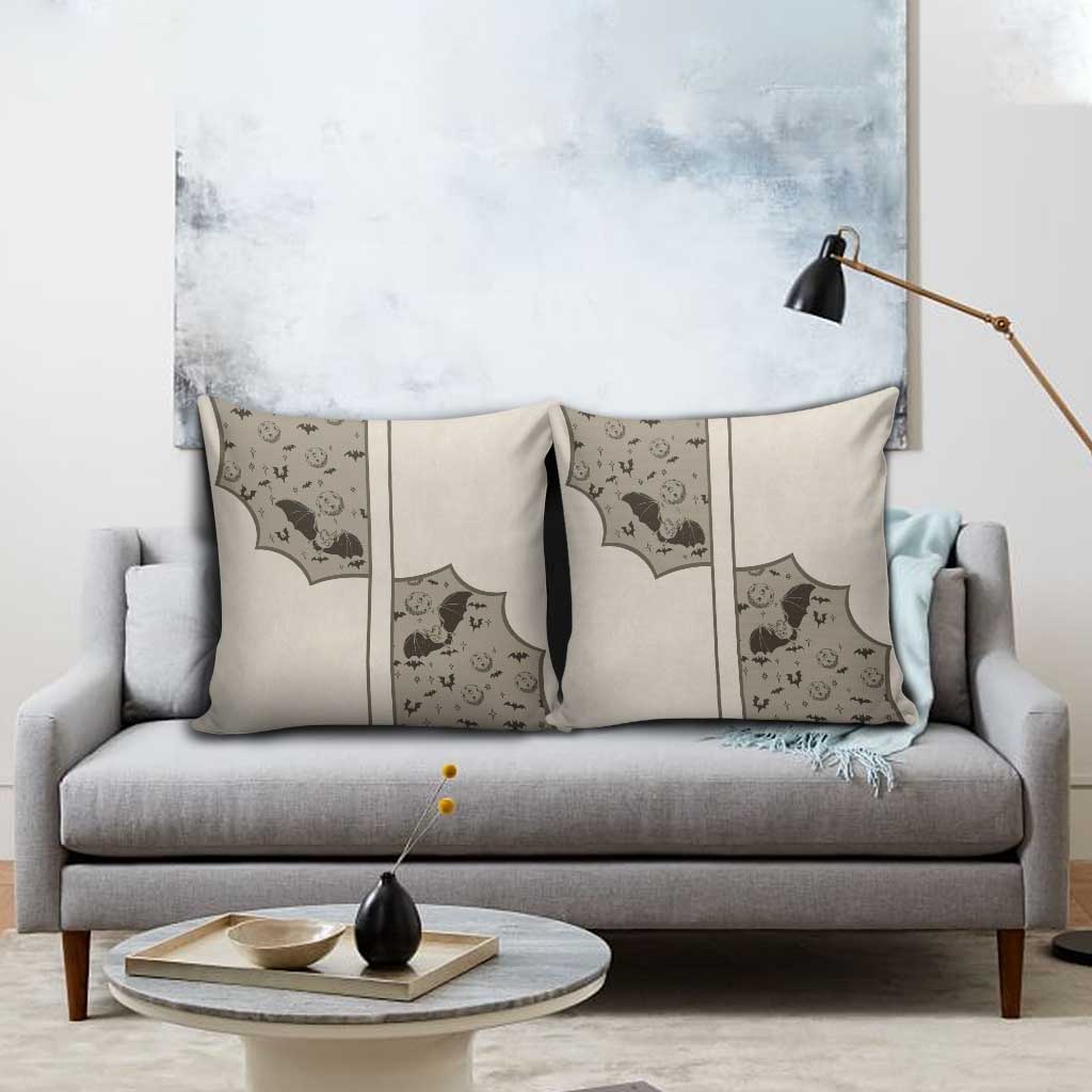 Western Gothic Yoke Pillow Cover Bat And Stars - Wonder Print Shop