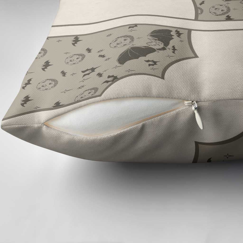 Western Gothic Yoke Pillow Cover Bat And Stars - Wonder Print Shop