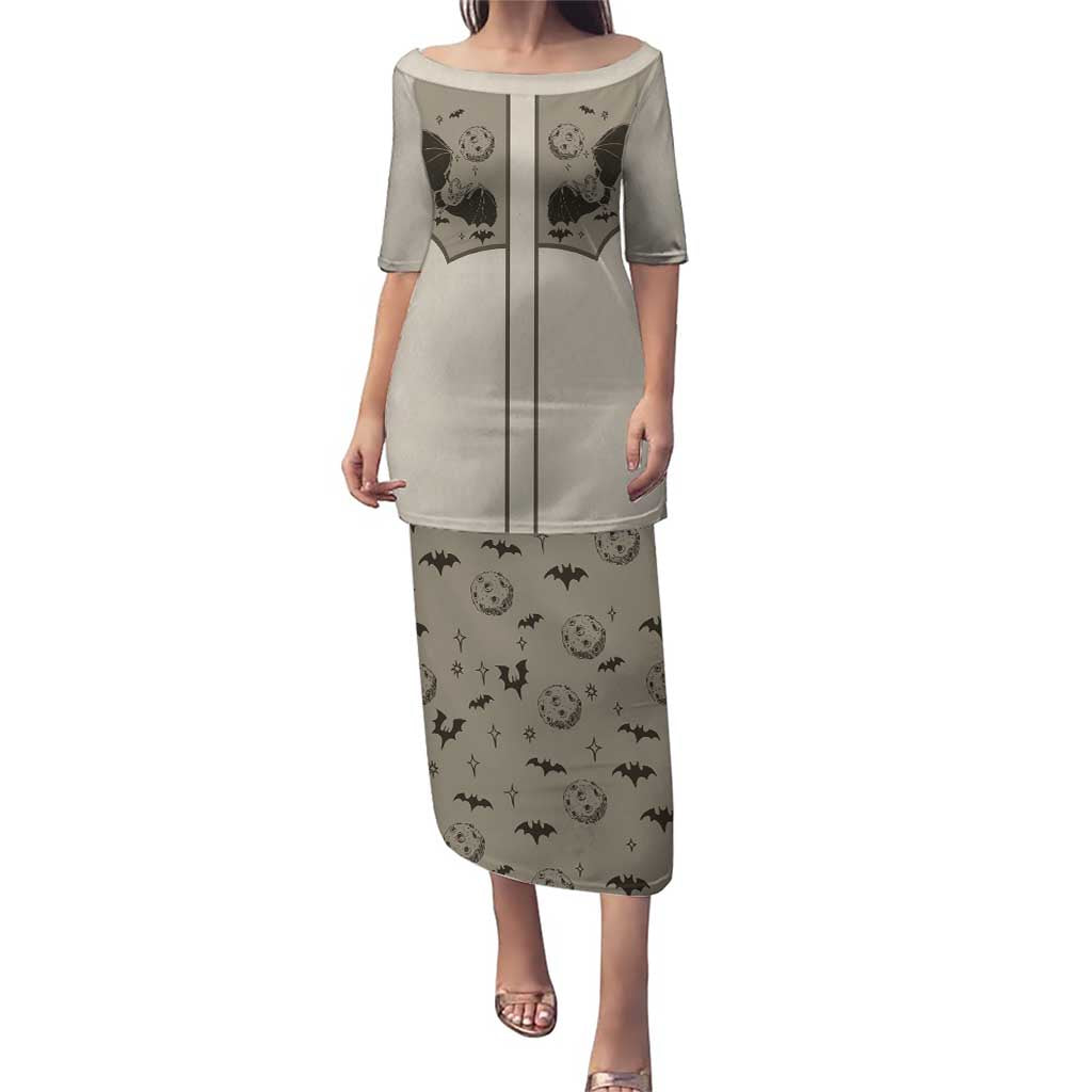 Western Gothic Yoke Puletasi Bat And Stars - Wonder Print Shop