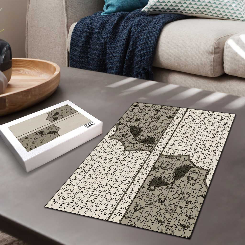 Western Gothic Yoke Puzzle Bat And Stars - Wonder Print Shop