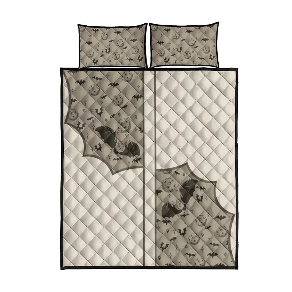 Western Gothic Yoke Quilt Bed Set Bat And Stars - Wonder Print Shop