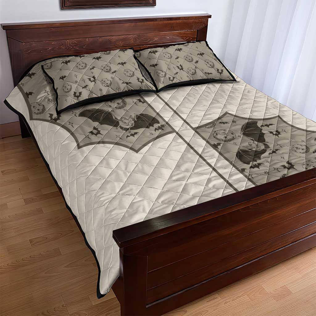 Western Gothic Yoke Quilt Bed Set Bat And Stars - Wonder Print Shop