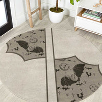 Western Gothic Yoke Round Carpet Bat And Stars - Wonder Print Shop