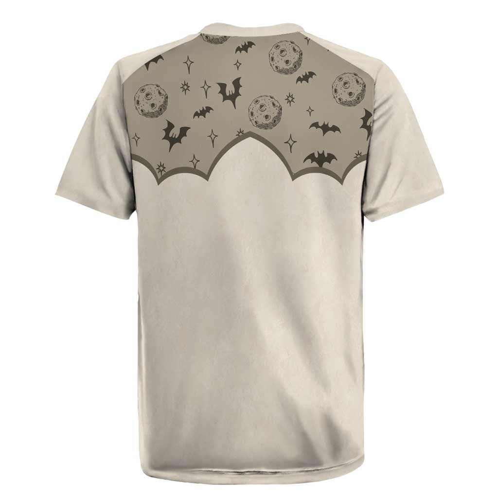 Western Gothic Yoke Rugby Jersey Bat And Stars - Wonder Print Shop