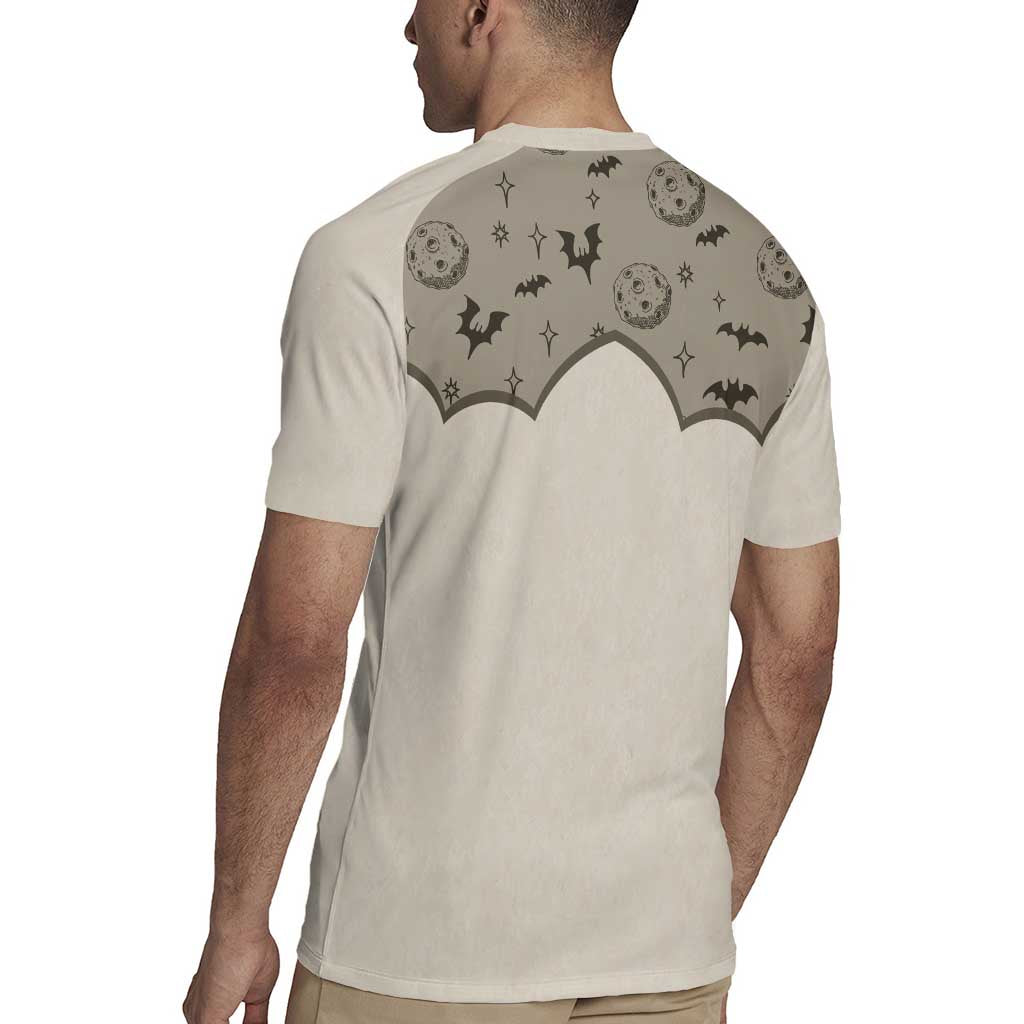 Western Gothic Yoke Rugby Jersey Bat And Stars - Wonder Print Shop