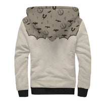 Western Gothic Yoke Sherpa Hoodie Bat And Stars - Wonder Print Shop