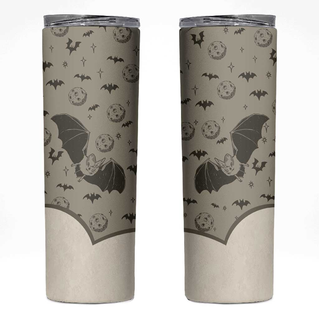 Western Gothic Yoke Skinny Tumbler Bat And Stars - Wonder Print Shop