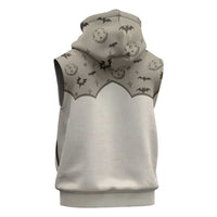 Western Gothic Yoke Sleeveless Hoodie Bat And Stars - Wonder Print Shop