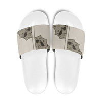 Western Gothic Yoke Slide Sandals Bat And Stars - Wonder Print Shop