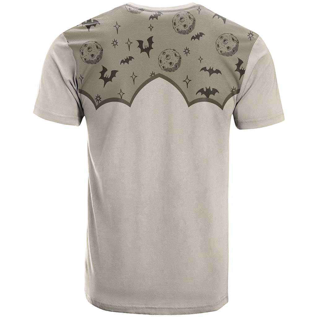 Western Gothic Yoke T Shirt Bat And Stars - Wonder Print Shop
