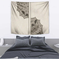 Western Gothic Yoke Tapestry Bat And Stars - Wonder Print Shop