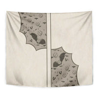 Western Gothic Yoke Tapestry Bat And Stars - Wonder Print Shop