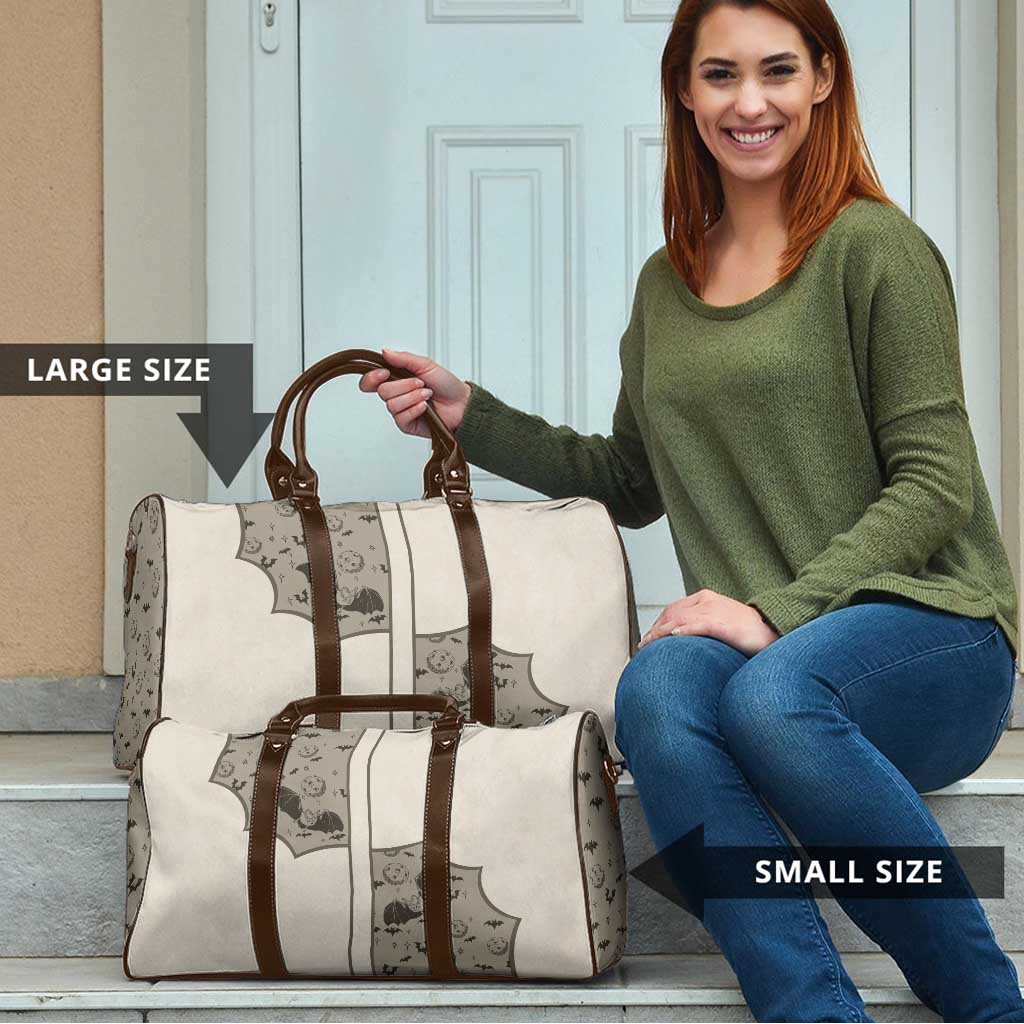 Western Gothic Yoke Travel Bag Bat And Stars - Wonder Print Shop