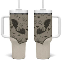 Western Gothic Yoke Tumbler With Handle Bat And Stars - Wonder Print Shop