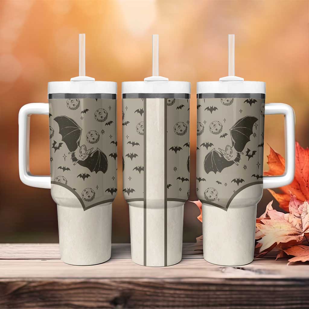 Western Gothic Yoke Tumbler With Handle Bat And Stars - Wonder Print Shop
